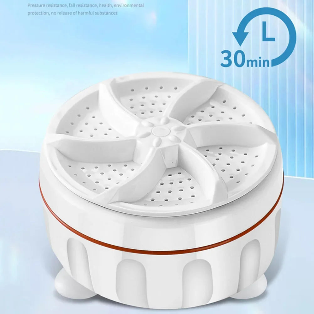 Mini Washing Machine USB Two-way Rotating Turbine Portable Washing Machine For Sock Underwear For Travel Home Business Trip