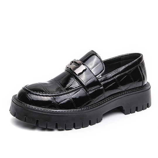 STRONGSHEN Men Oxford Shoes Leather Platform Casual Shoes Comfortable Formal Loafer Business Office Formal Dress Shoes 38-46