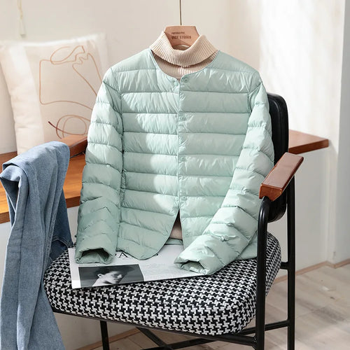 2024 New Arrivals Autumn Winter Warm Women White Duck Down Slim