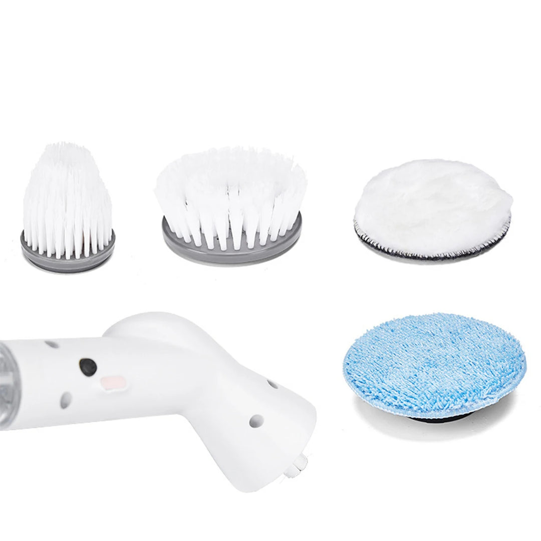 Electric Rotary Scrubber, Cordless Shower Cleaning Brush, Adjustable