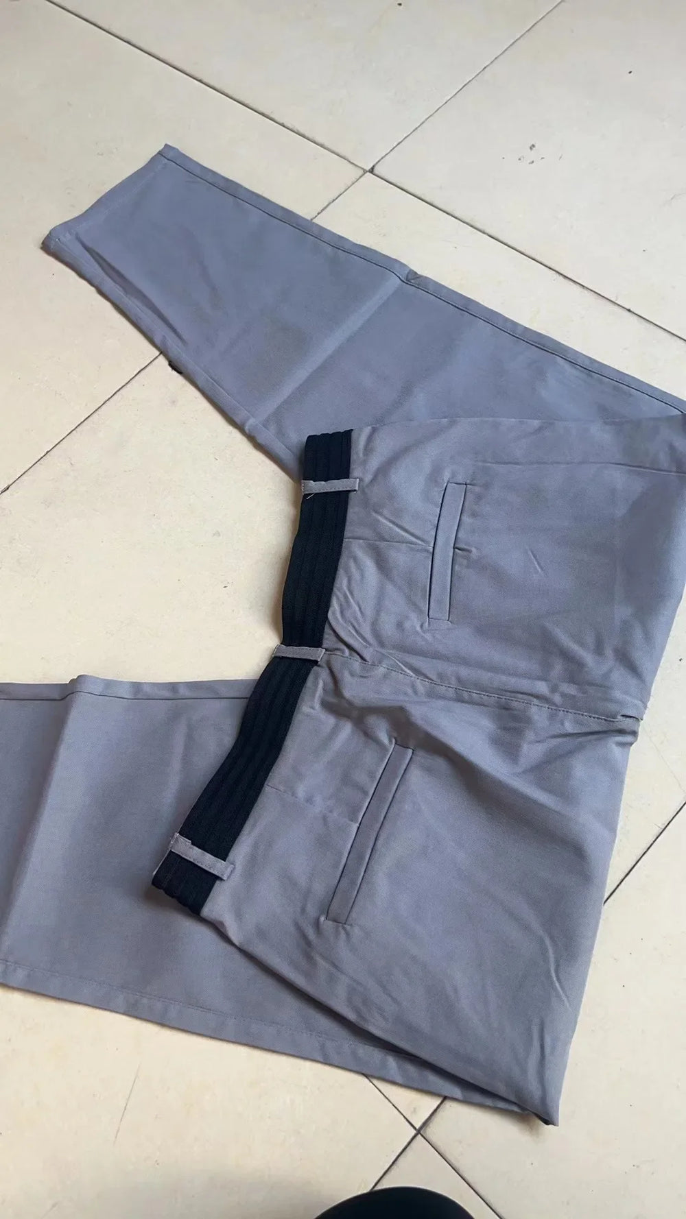 Active Chinos Comfortable Men Long Pants Stylish Slim Fit Ankle Length