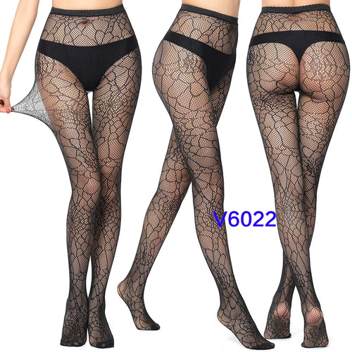 SIMPLEJEWEL Halloween Hot Women Sexy Gothic Fishnet Tights Stars Rose