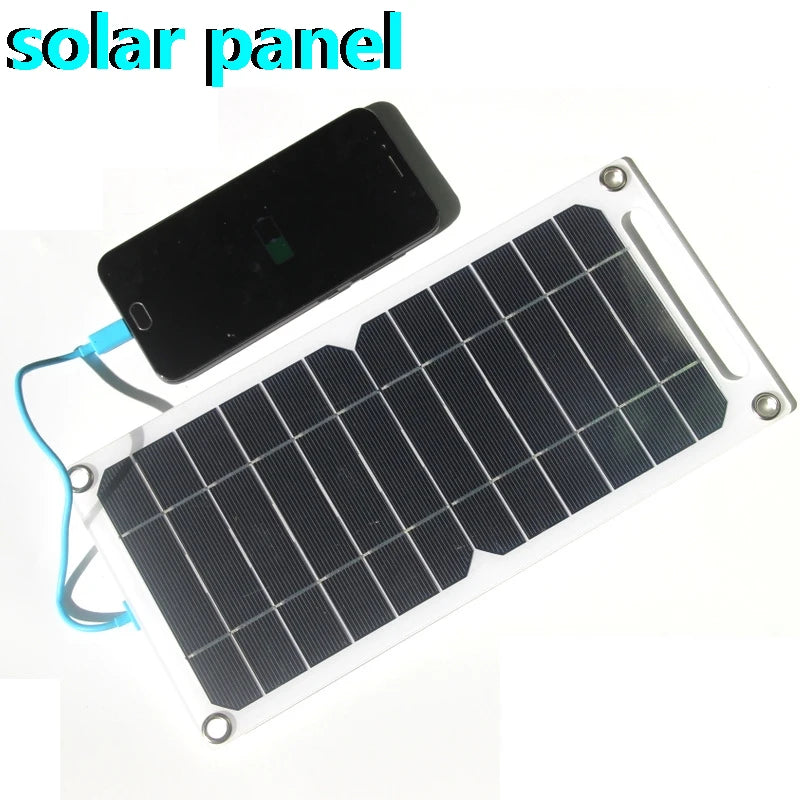 10W Solar Kit 5V Outdoor Solar Mobile Phone Charging Panel Flexible