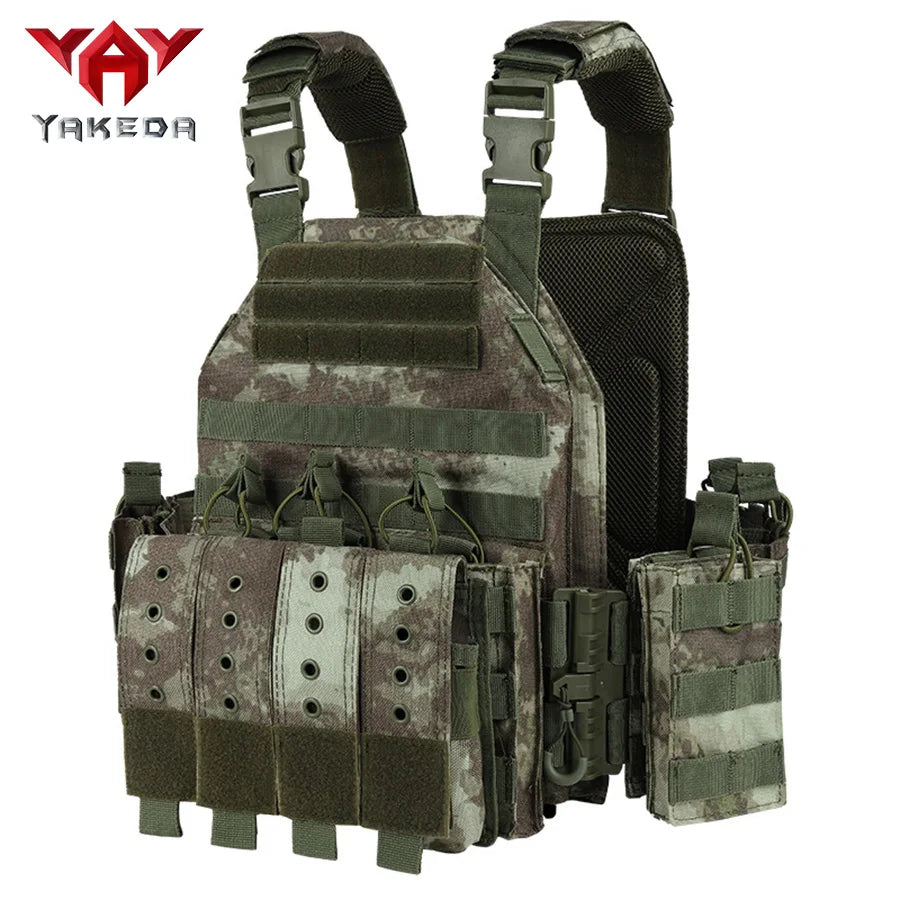Quick dismantling tactical training vest outdoor CS protective equipment combat vest camouflage suit