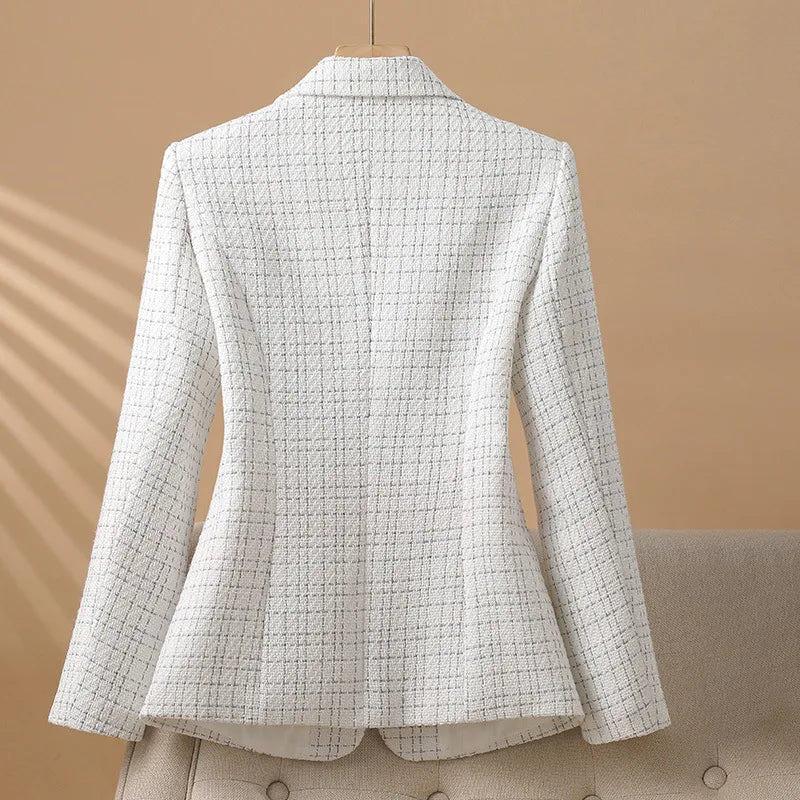 2024 New Fashion Women Formal Blazer Ladies Long Sleeve Work Wear