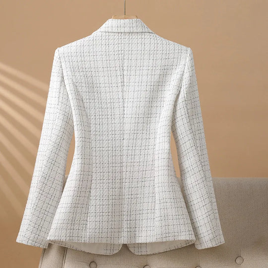 2024 New Fashion Women Formal Blazer Ladies Long Sleeve Work Wear