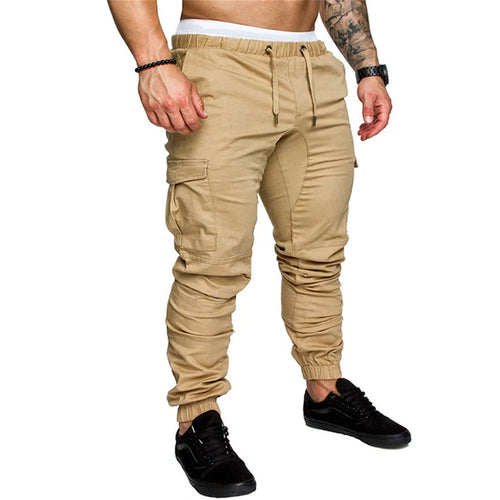 S-5XL New Men's Cargo Pants Tooling Multi Pocket Trousers Woven Fabric