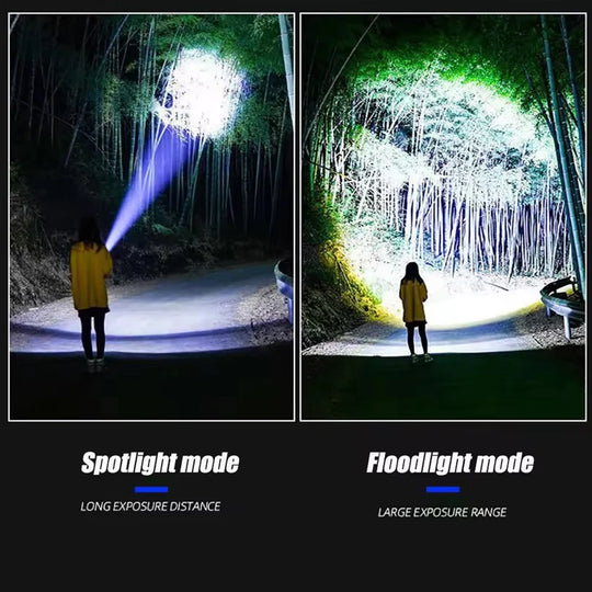 Tactical Flashlight Long Range Very Powerful Torch Work Light Rechargeable Powerful Rechargeable Led Flashlights High Power Lamp