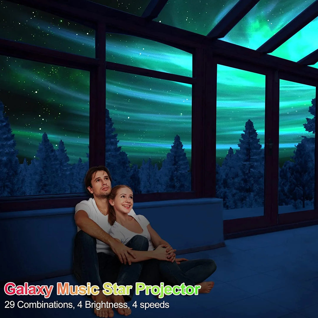 New Color Changing Nebula Aurora Starry Sky Music Star Galaxy Projector Night Light For Home Party Bedroom Gifts