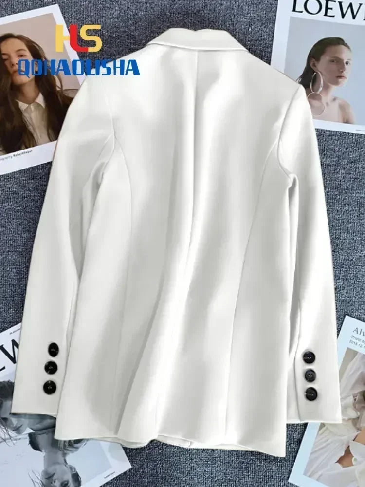 Women's Jacket New in Korean Fashion Small Suit Top Brown Suit Coat