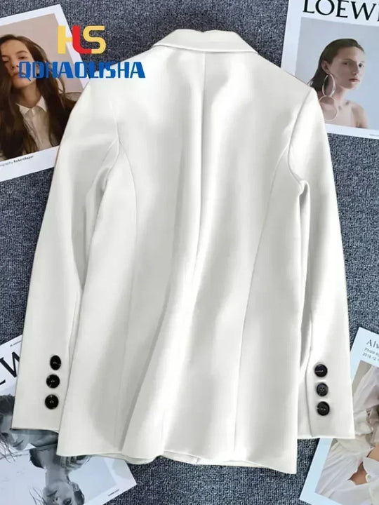 Women's Jacket New in Korean Fashion Small Suit Top Brown Suit Coat