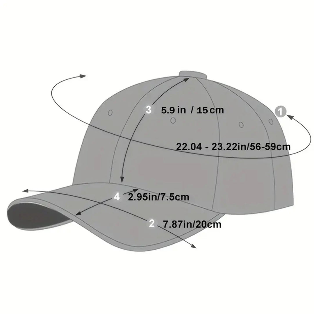 Unisex Casual Letter Embroidered Baseball Cap For Spring Autumn Sun