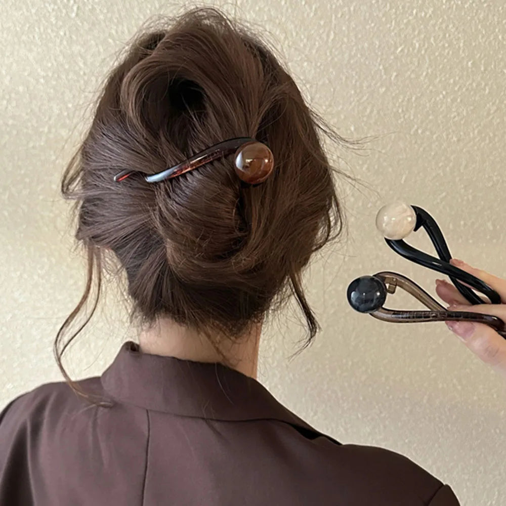 Retro S Shape Ponytail Twist Hair Clips New Fashion Multi-colour