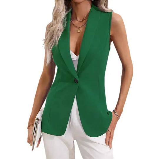 2024 Spring/Summer New V-NECKCollar Black White Suit Blazer Vest