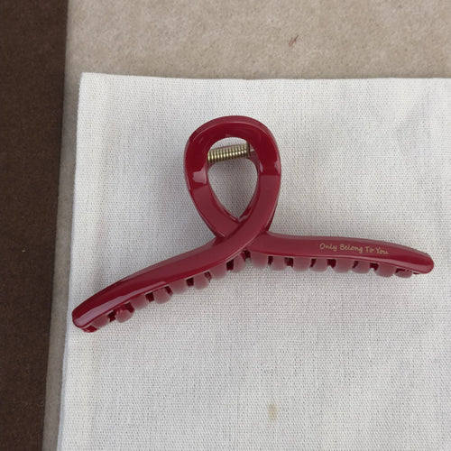French Red Collection! Large Grip Letters Gold Label Back Head Updo