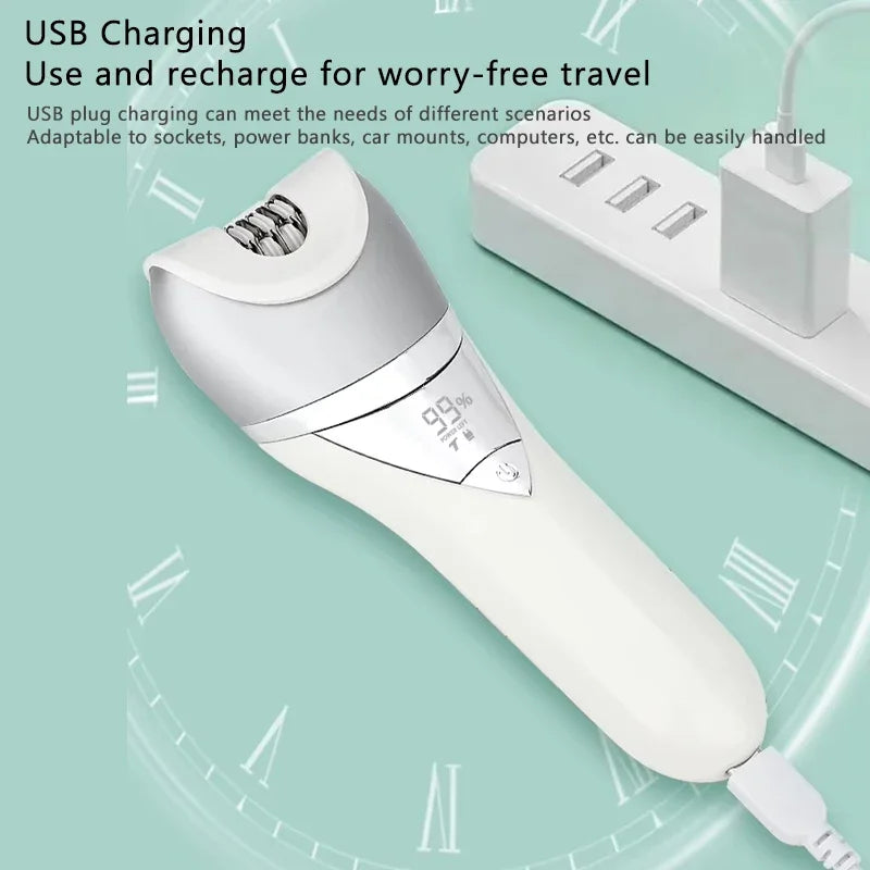 Electric Razor for Women 7 in 1 Painless Wet & Dry Women Shaver Blade