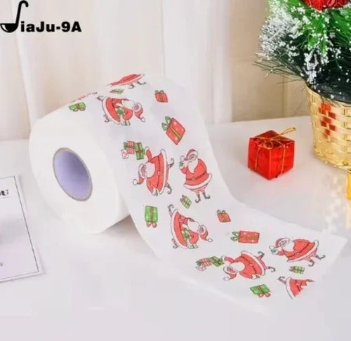Christmas Toilet Roll Paper Home Santa Claus Bath Toilet Roll Paper