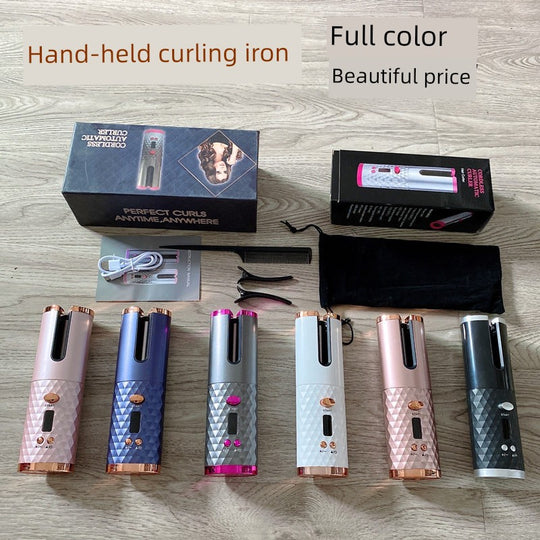 [Men and Women Neutral] Wireless Charging Hair Curler Electric Hair Curler Automatic Non-Ironing Bean Bag Curly Hair Curling Device