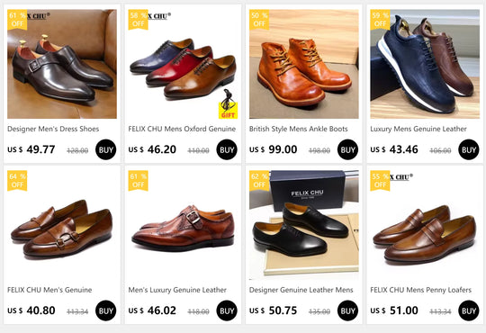 Men's Luxury Genuine Leather Wingtip Oxfords Italian Monk Strap Buckle Brogue Dress Shoes for Business Wedding Formal Wear