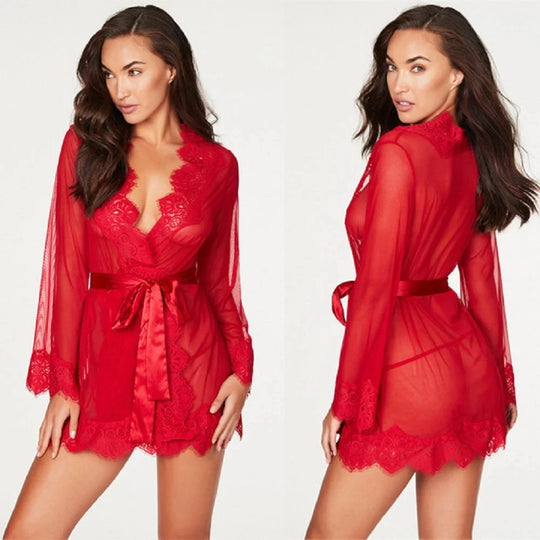 Erotic Pajamas Lace Lingerie Sexy Lingerie Woman Sex Clothes Babydoll