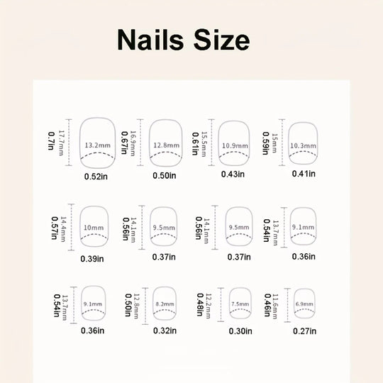 24pcs/set short saure fake nails for Spring summer season french style flowers butterfly design press on false nail art tips