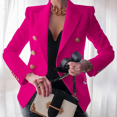 Black Blazers Women 2023 Single-button Outwear All-match Long Sleeve