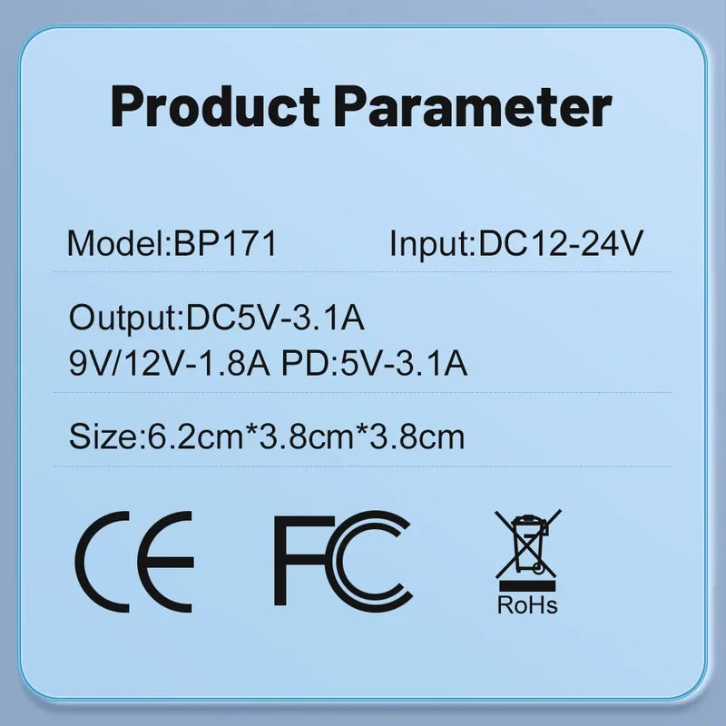66/75W USB Car Charger Type C Fast Charging Phone Adapter For Xiaomi