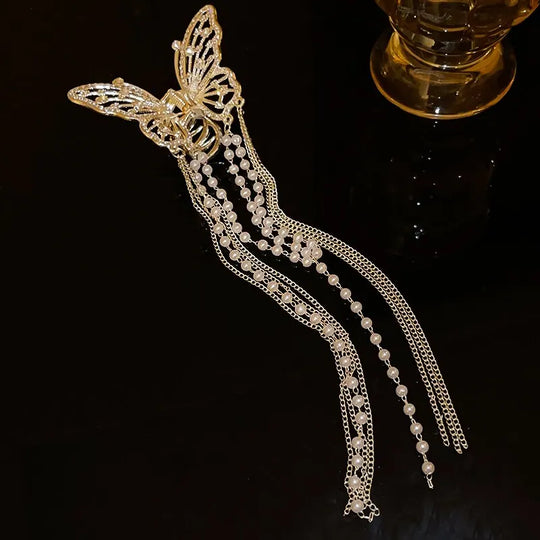 Butterfly Hair Clip With Long Tassel Hair Accessories For Women