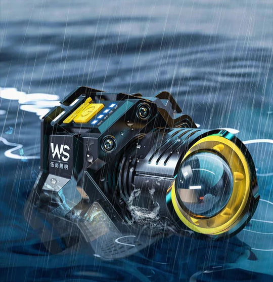 Rechargeable Powerful LED Headlamp with Telescopic Zoomable Headlight - Outdoor Waterproof High Lumen Work Head Light