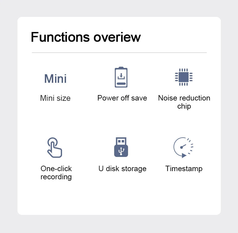 Mini Voice Activated Recorder Digital Audio Recording Keychain Device Wearable Sound Professional Micro Dictaphone STTWUNAKE