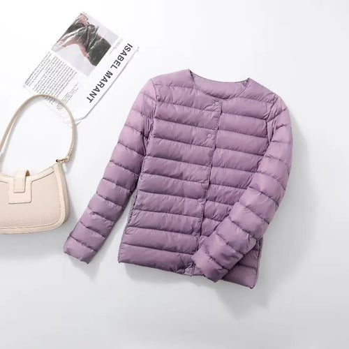 2024 New Arrivals Autumn Winter Warm Women White Duck Down Slim
