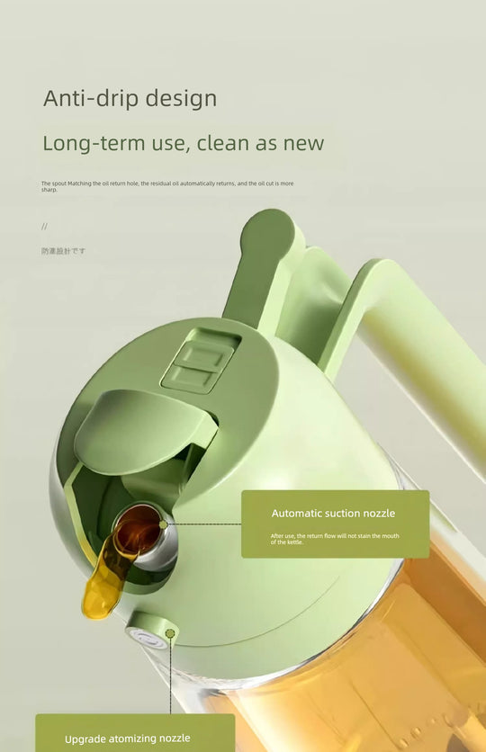 Glass Spray Oil Bottle Jar Spray Dual-Use Air Fryer Kitchen For Home Spray Oil Dispenser Oil Tank Seasoning Edible