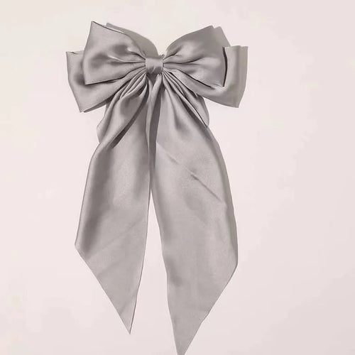 2023 New Women Large Bow Hairpin Summer Chiffon Big Bowknot Stain Bow