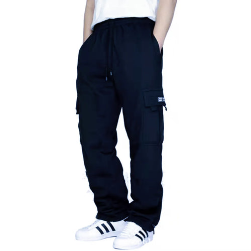 Autumn And Winter New Men Plus Thin Fleece Bunched Feet Tooling Casual