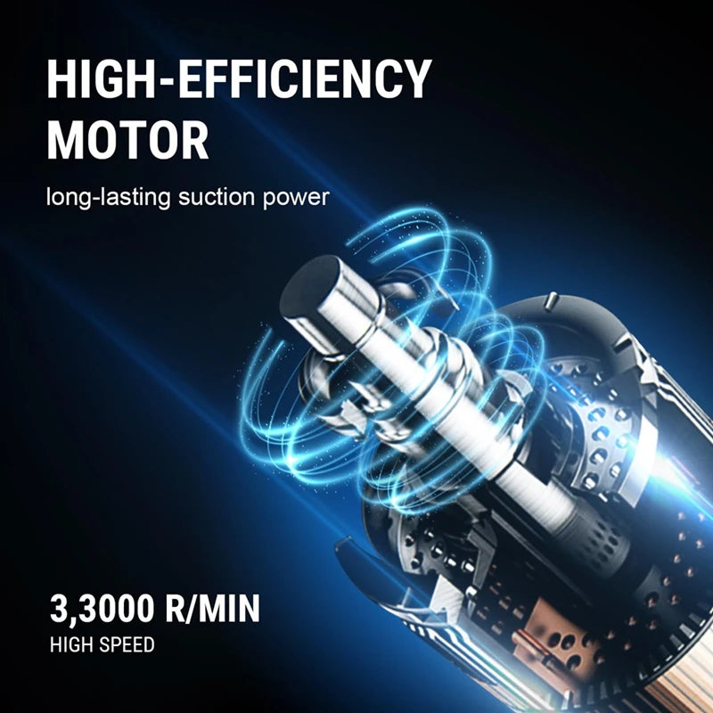 Handheld Cordless Vacuum Cleaner 12000PA Suction LED Lights