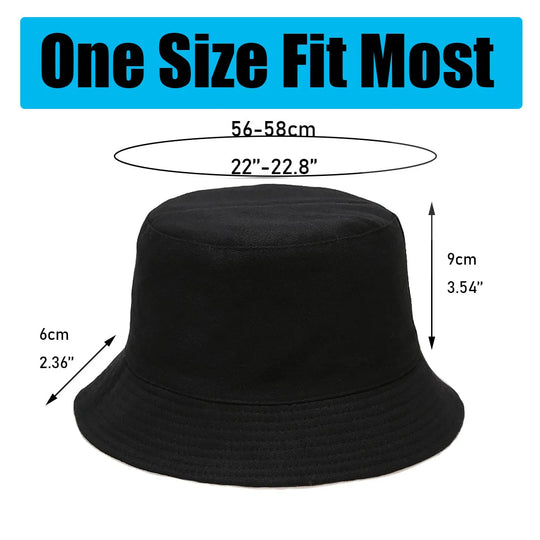 Reversible Blank Bucket Hat Summer Travel Beach Sun Hat for Women Men