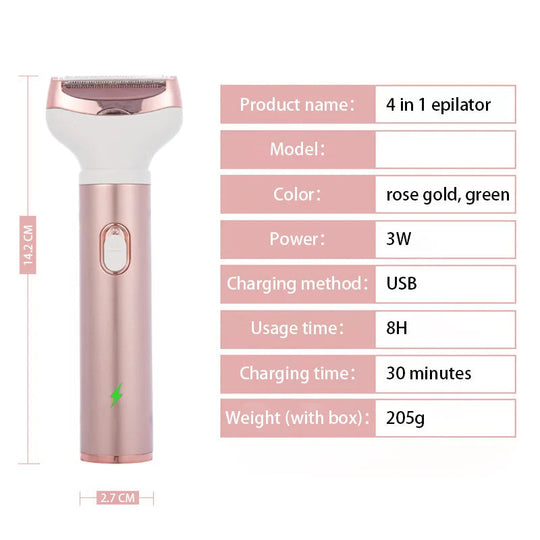 Women Razor Shaver Beauty Instrument Body Epilator Nose Hair Removal Blade