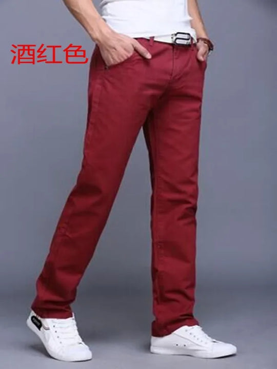 8 Color Classic Casual Men Pants Spring Autumn New Business Fashion