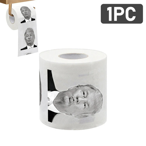 Novelty Donald Trump Kiss Printed Toilet Paper Roll Prank Joke Napkin
