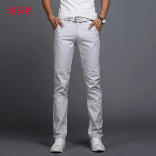 8 Color Classic Casual Men Pants Spring Autumn New Business Fashion
