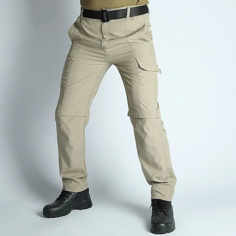 Men's Hiking Pants Convertible Zip Off Lightweight Waterproof Quick Dry Outdoor Fishing Travel Safari Camping Detachable Trouser