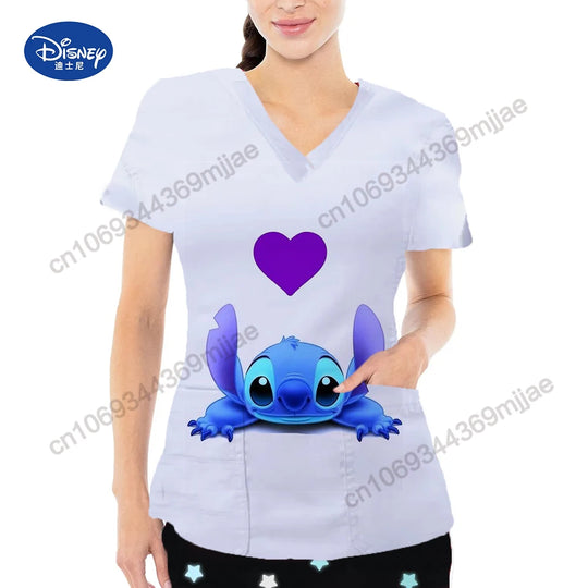 Summer Short Sleeves Clothes for Women Cartoon Pattern Y2k Female Tops
