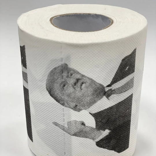 Trump Finger Print Novelty Toilet Paper Roll - Funny & Creative Gift