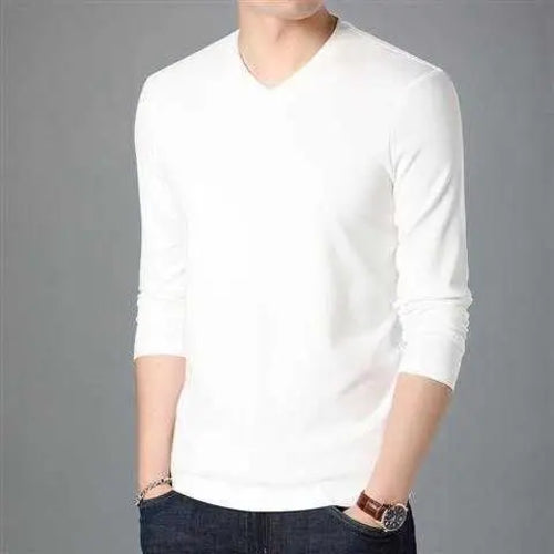 Oversize Smooth Shirts for Men 2023 New Arrival Jersey V-neck