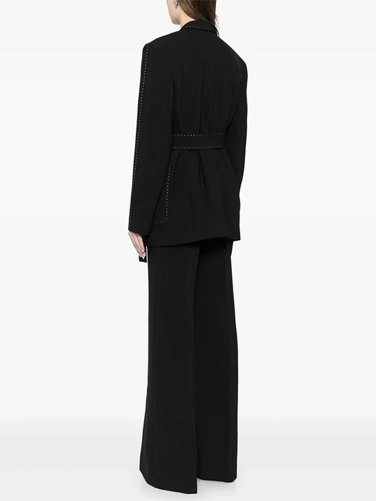 HIGH STREET Newest Fashion 2024 Designer Suit Set Women's Contrast