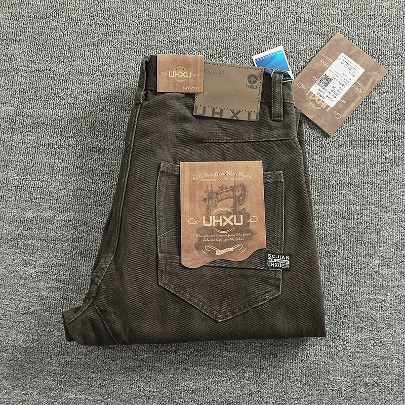 American Vintage Casual Heavyweight 100% Cotton Workwear Pants for Men