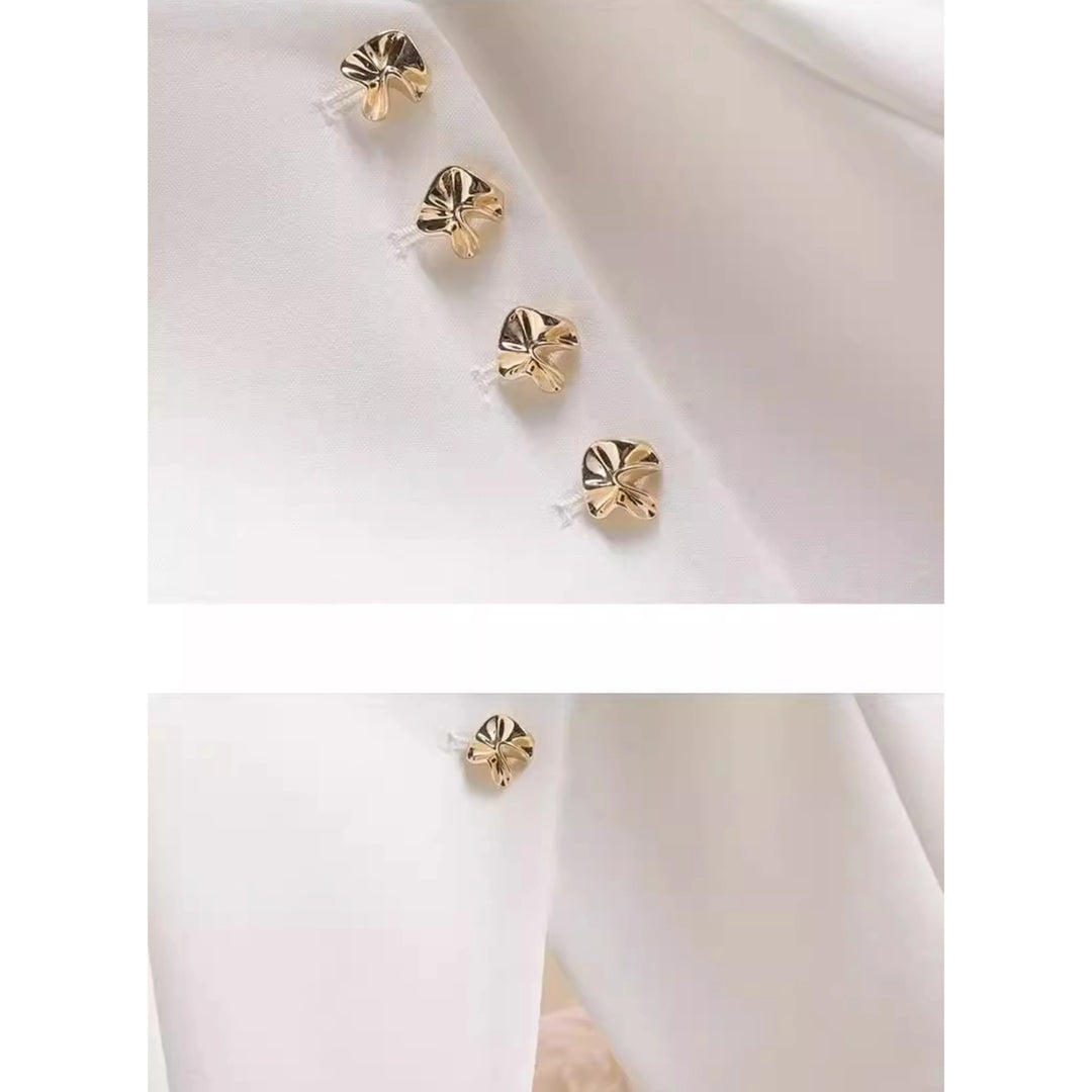 Temperament V-Neck Thin Suit Jacket Women's Long Sleeve Shirts Spring