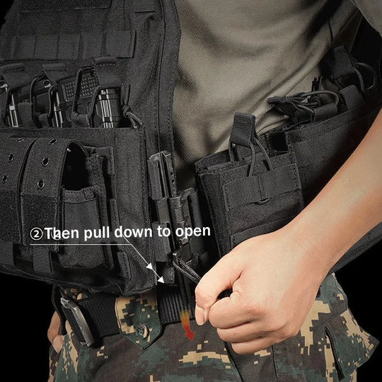 Quick dismantling tactical training vest outdoor CS protective equipment combat vest camouflage suit