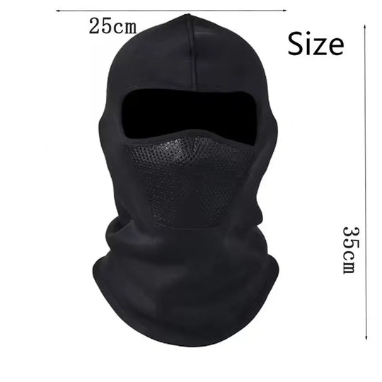Winter Velvet Mesh Riding Hat Motorcycle Balaclava Hat Outdoor Skiing