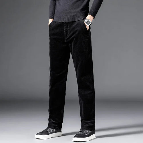 Men Clothing 2022 Autumn Winter Elastic Fashion Thick Corduroy Pants